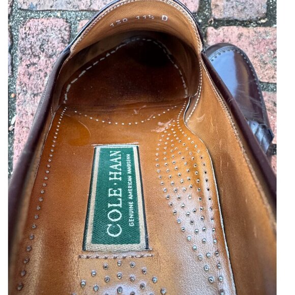 Cole Haan Men’s Burgundy Leather Penny Loafers Size 11.5 D main image 5